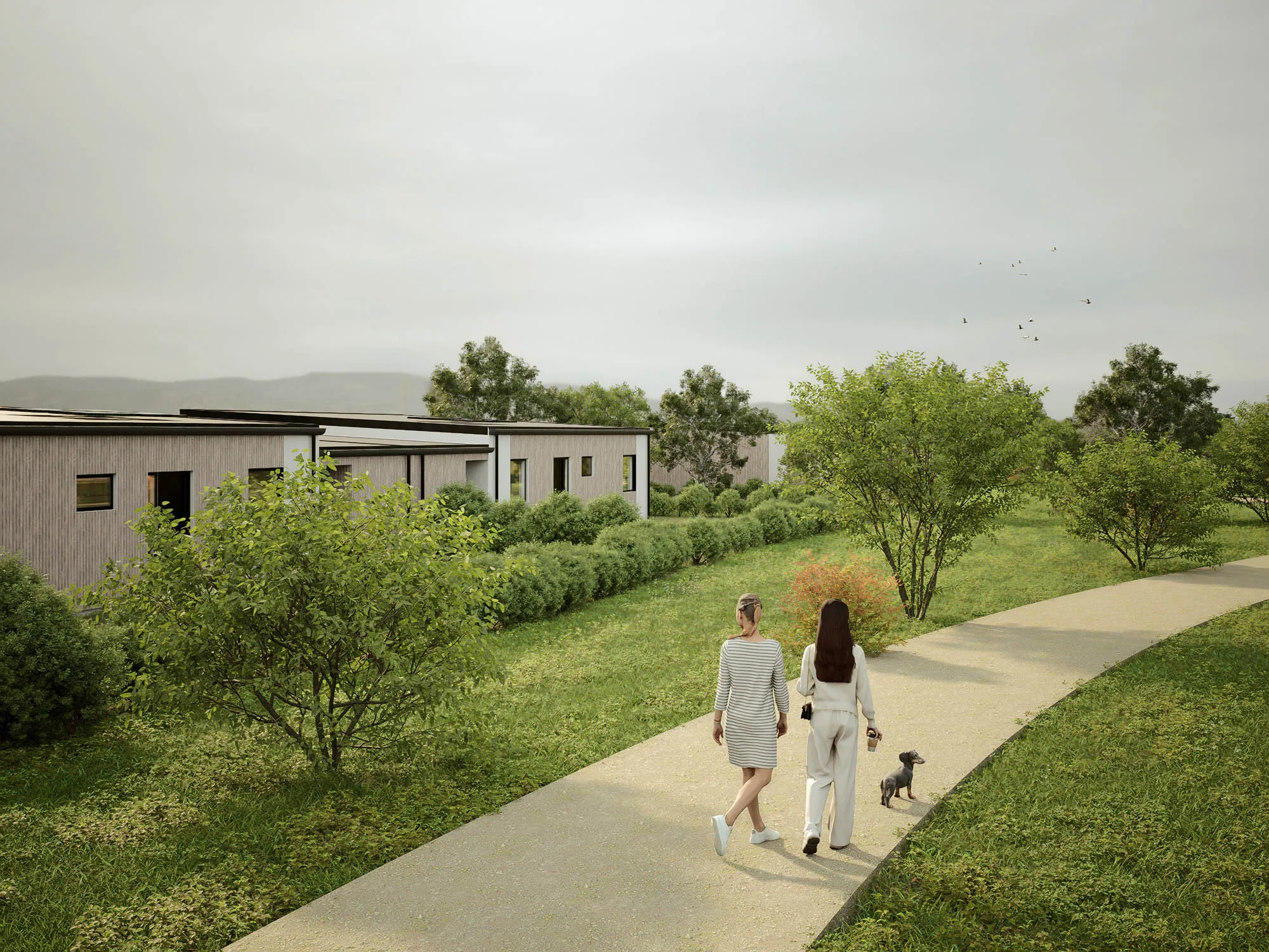 Visualisering af Morsbøl Enge og de grønne omgivelser